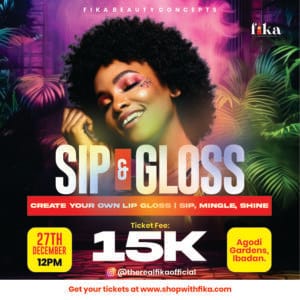 SIP AND GLOSS TICKET